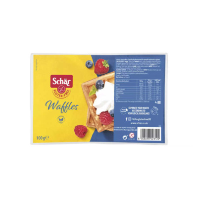 SCHAR GLUTEN FREE WAFFLES 100gr