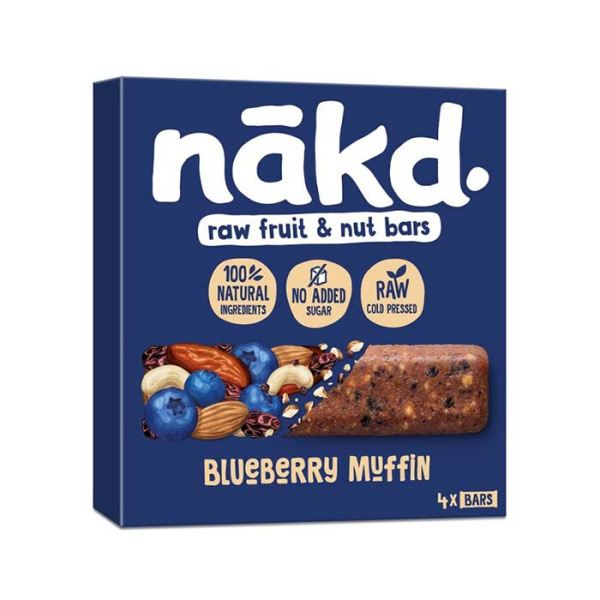 NAKD RAW FRUIT & NUT BAR BLUEBERRY 35gr 4pcs