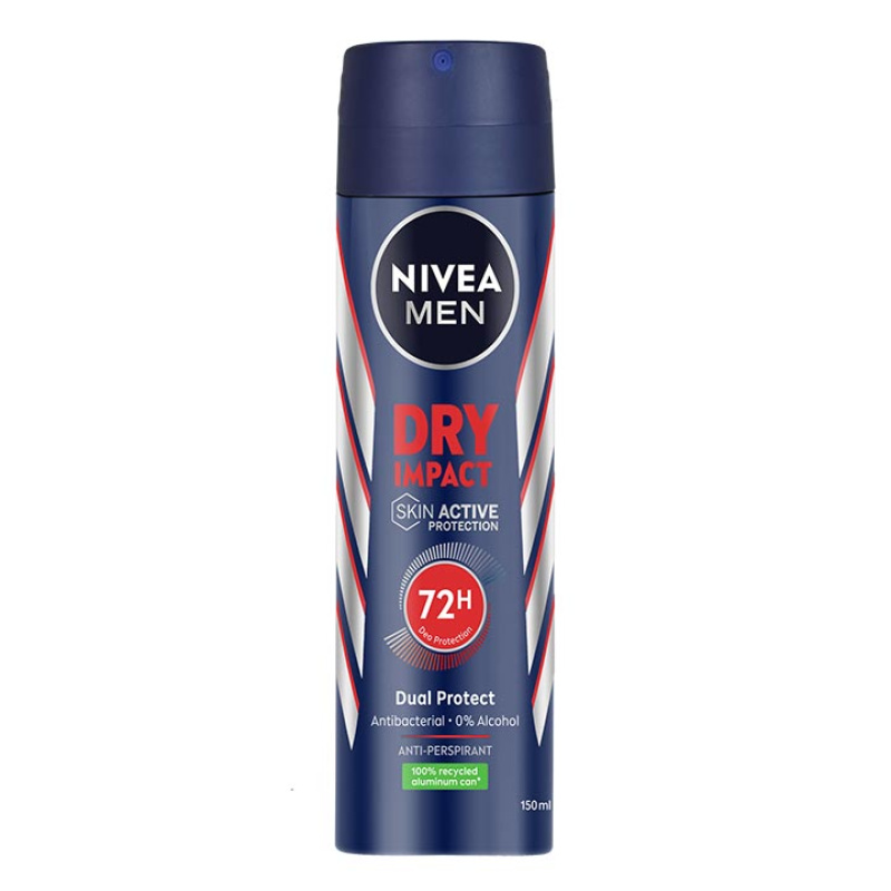NIVEA Men Dry Impact Αποσμητικό Σπρέι 150ml