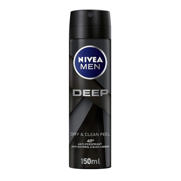 NIVEA Men Deep Black Carbon Αποσμητικό Σπρέι 150ml