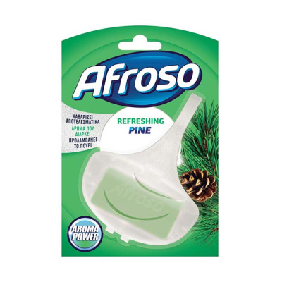 AFROSO TOILET RIM BLOCK REFRESHING PINE 40gr