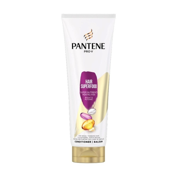PANTENE PRO-V Conditioner Hair Superfood για Αδύναμα, Λεπτά Μαλλιά 220ml
