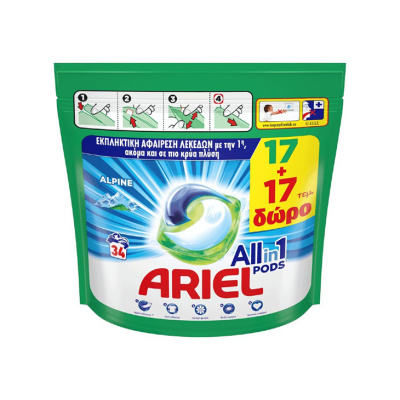 ARIEL ALL IN ONE PODS ALPINE 34pods 738gr