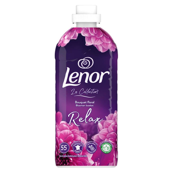 LENOR FABRIC SOFTENER RELAX BOUQUET FLORAL 55cups 1155ml