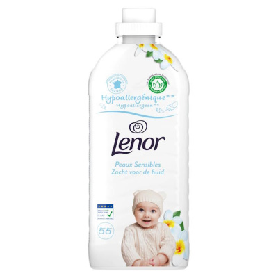 LENOR Συμπυκνωμένο Μαλακτικό Ρούχων Sensitive 55 μεζ. 1155ml