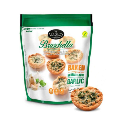 VALENTINA BRUSCHETTA BAKED NATURAL FLAVOUR GARLIC 150gr