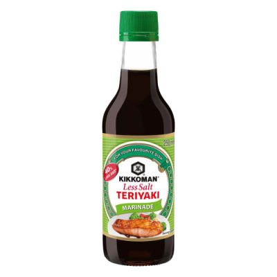 KIKKOMAN TERIYAKI MARINADE LESS SALT 250ml