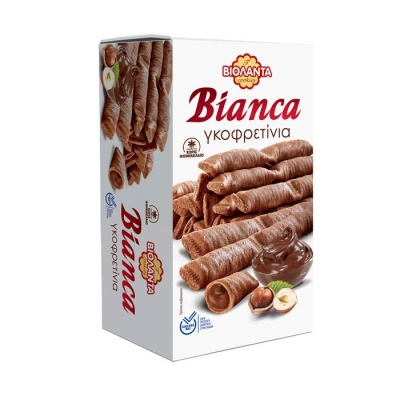 VIOLANTA BIANCA WAVE WAFERS WITH HAZELNUT PRALINE 160gr