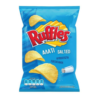 TASTY RUFFLES SEA SALT 400gr