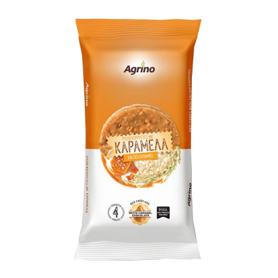 AGRINO SALTED CARAMEL RICE CAKES 4pcs 70gr