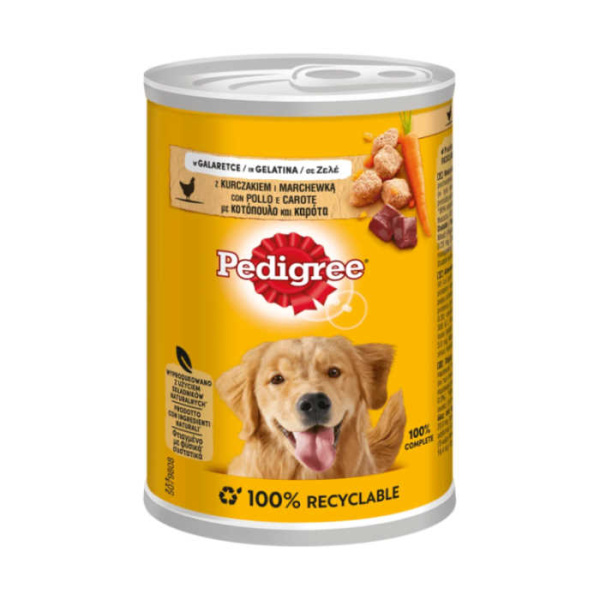 PEDIGREE DOG FOOD WITH CHICKEN AND CARROT 400gr