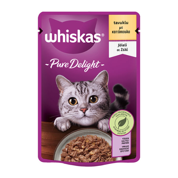 WHISKAS PURE DELIGHT WITH CHICKEN 85gr