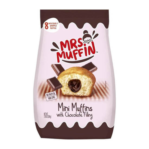 MRS MUFFIN Ατομικά Muffins Με Γέμιση Σοκολάτα 200gr