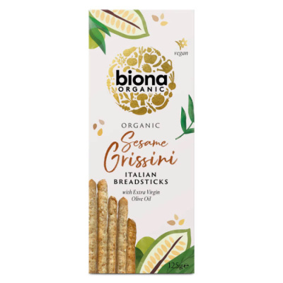 BIONA BREADSTICKS WITH SESAME 125gr bio