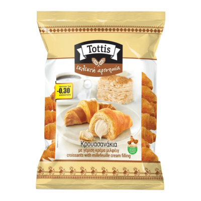 TOTTIS MINI CROISSANTS WITH MILLEFEUILLE 300gr