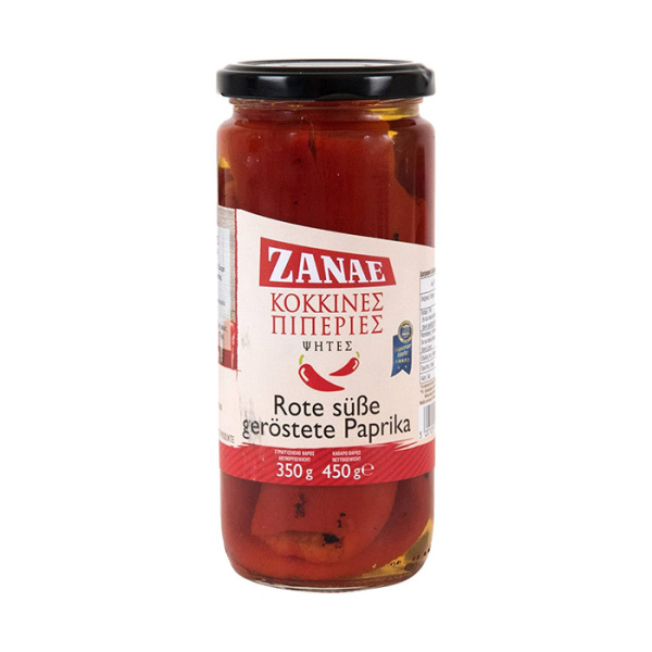 ZANAE ROASTED RED PEPPERS IN BRINE 450gr