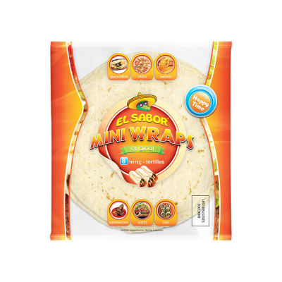 EL SABOR ORIGINAL MINI WRAPS TORTILLAS 8pcs 144gr