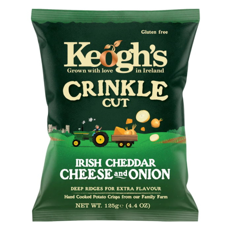 KEOGH'S CRISPS WITH CHEESE AND ONION 40gr