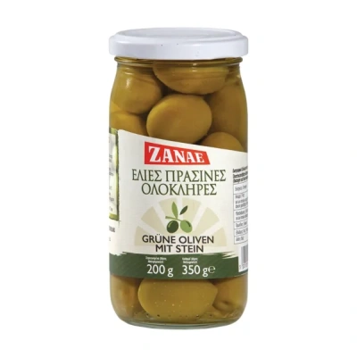 ZANAE Ελιές Πράσινες Ολόκληρες 350gr