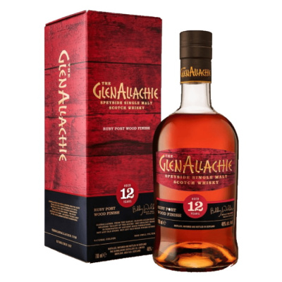 GLENALLACHIE 12 YO RUBY PORT WOOD FINISH 48%VOL 700ml