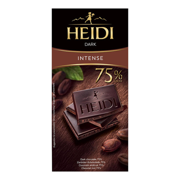 HEIDI DARK INTENSE CHOCOLATE 75% 80gr
