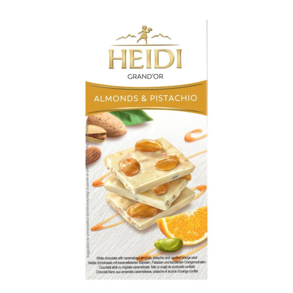 HEIDI WHITE CHOCOLATE WITH ALMONDS & PISTACHIO 100gr