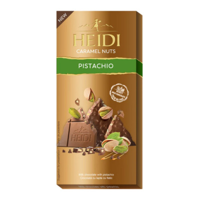 HEIDI MILK CHOCOLATE WITH CARAMELIZED PISTACHIO 80gr