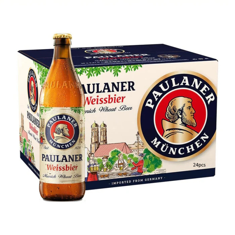 PAULANER HEFEWEISS BEER BOTTLE 5.5%VOL 24x500ml