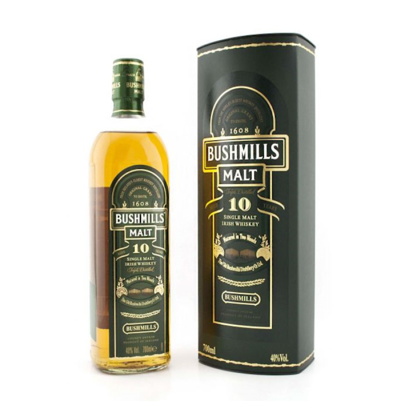 BUSHMILLS SINGLE MALT OLD BOTTLING 10 Y.O. 40%VOL 700ml