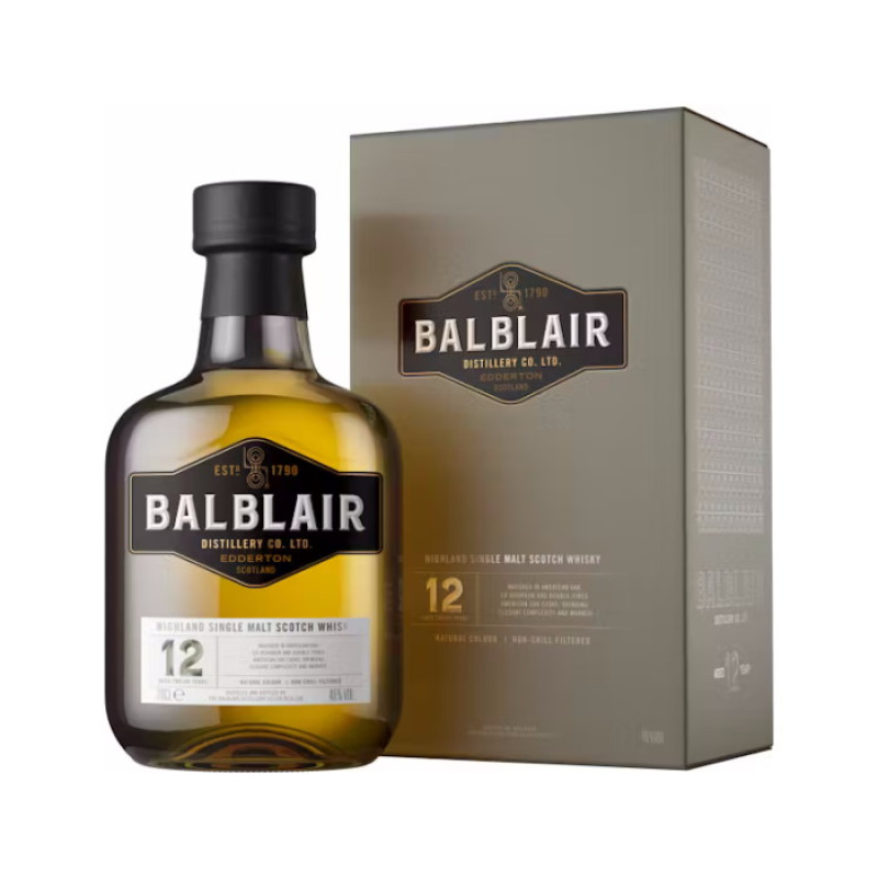 BABLAIR 12YO SINGLE MALT WHISKY 46%VOL 700ml