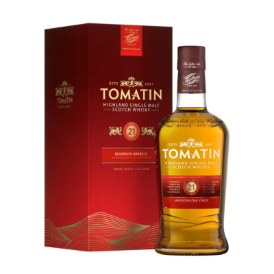 TOMATIN 21YO BOURBON BARRELS SINGLE MALT WHISKY 46%VOL 700ml