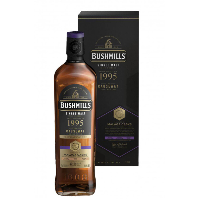 BUSHMILLS CAUSEWAY SERIES MALAGA CASK WHISKY 1995 53.5%VOL 700ML