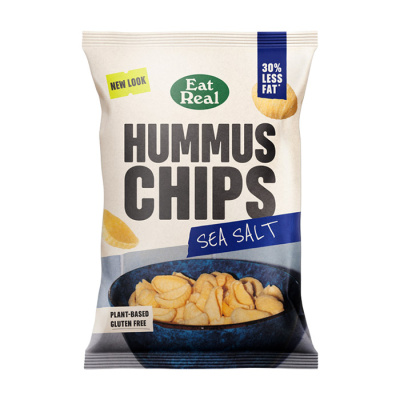 EAT REAL HUMMUS CHIPS SEA SALT 110gr