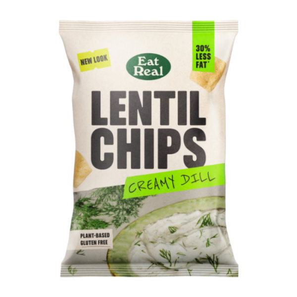 EAT REAL LENTIL CHIPS CREAMY DILL FLAVOUR 95gr