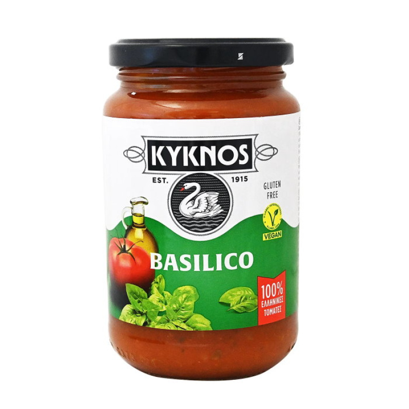 KYKNOS TOMATO SAUCE WITH BASILICO 350g