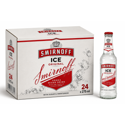 SMIRNOFF ICE Vodka Mixed Drink 4%VOL 24x275ml