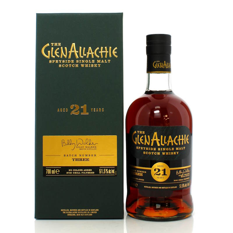 GLENALLACHIE 21YO Batch 3 Malt Whisky 51,5%VOL 700ml