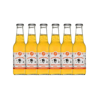 THREE CENTS ZERO MANDARIN & BERGAMONT SODA ZERO 6x200ml