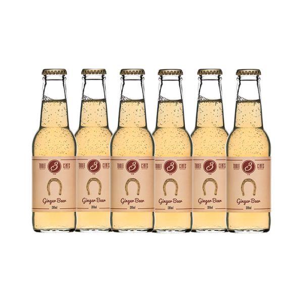 THREE CENTS GINGER BEER 6x200ml
