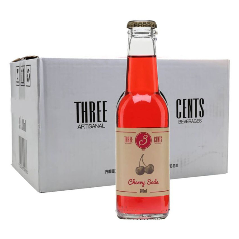 THREE CENTS CHERRY SODA 24x200ml