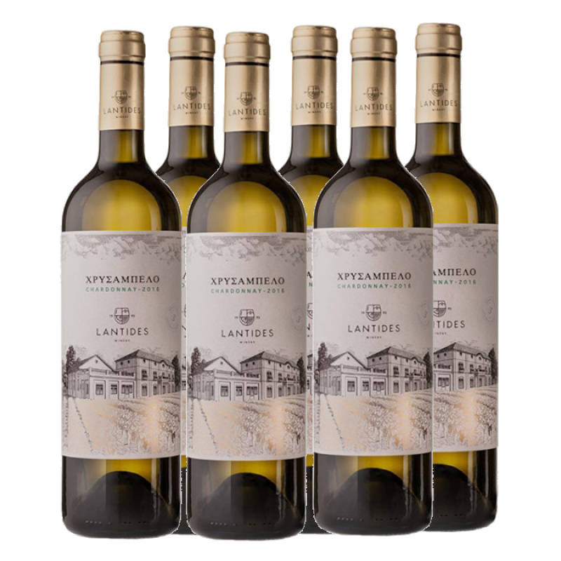 ΛΑΝΤΙΔΗΣ Χρυσάμπελο Chardonnay Οίνος Λευκός 13%VOL 750ml 6τεμ