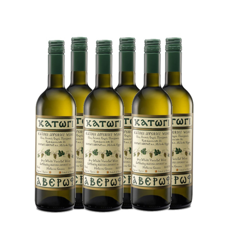 KATOGI AVEROFF WHITE WINE 12%VOL 750ml 6pcs