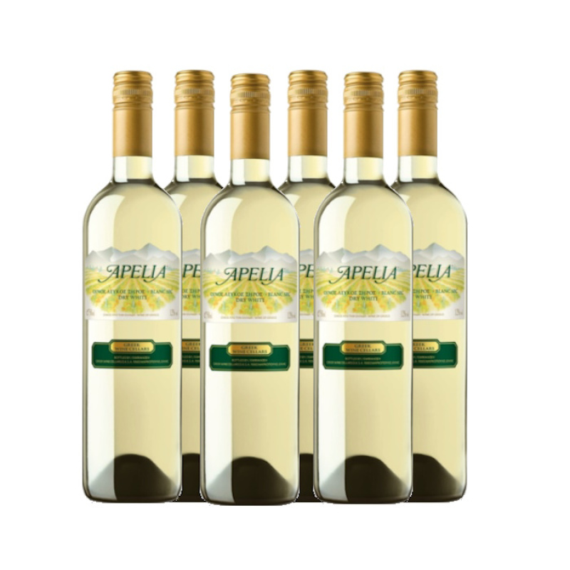 APELIA WHITE WINE 11.5%VOL 750ml 6pcs