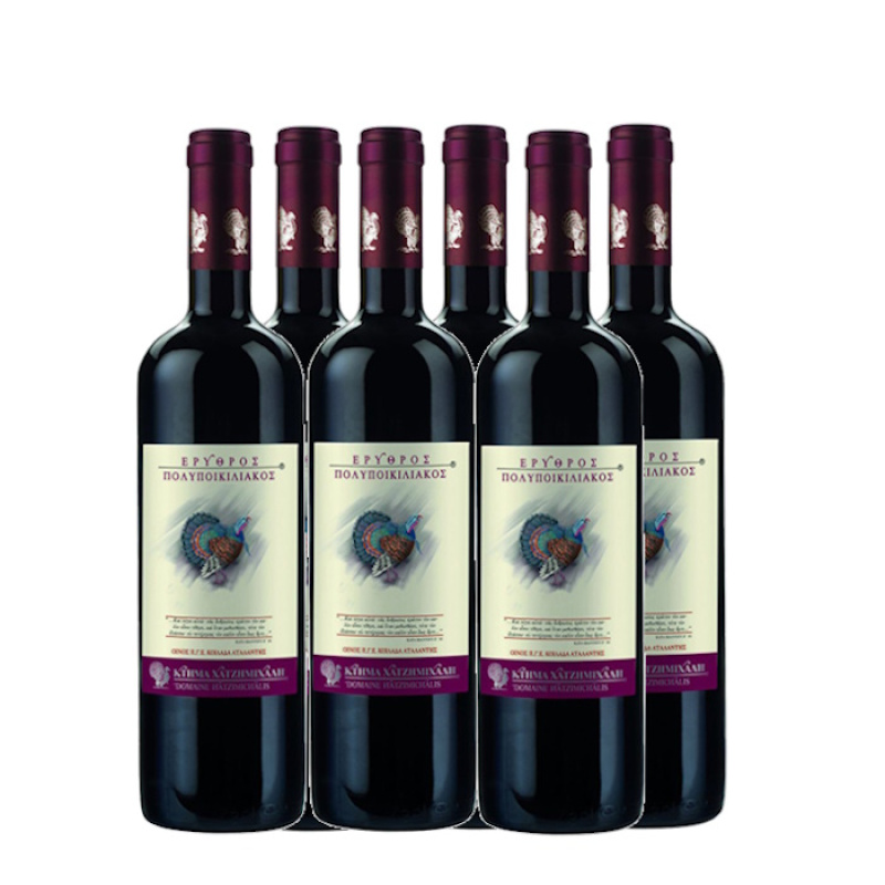 XATZIMICHALIS POLYPOIKILIAKOS RED WINE 13.5%VOL 750ml 6pcs