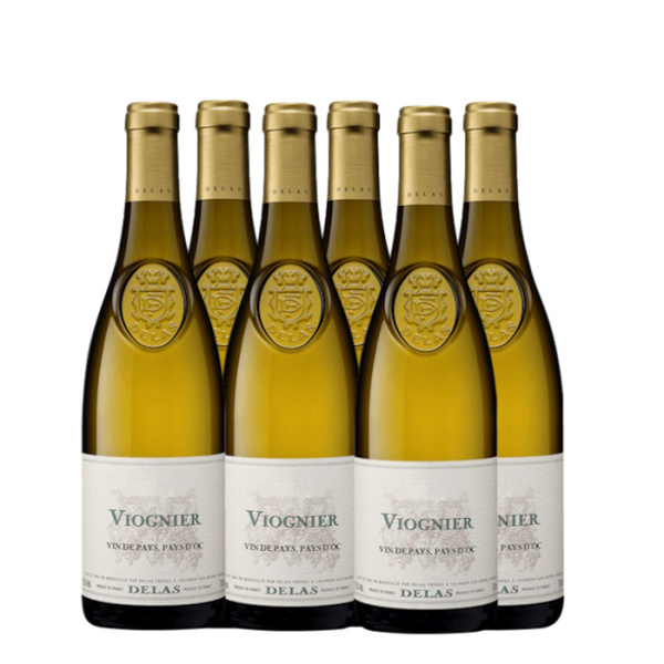 DELAS VIOGNIER VIN DE PAYS, PAYS D'OC 750ml 6pcs