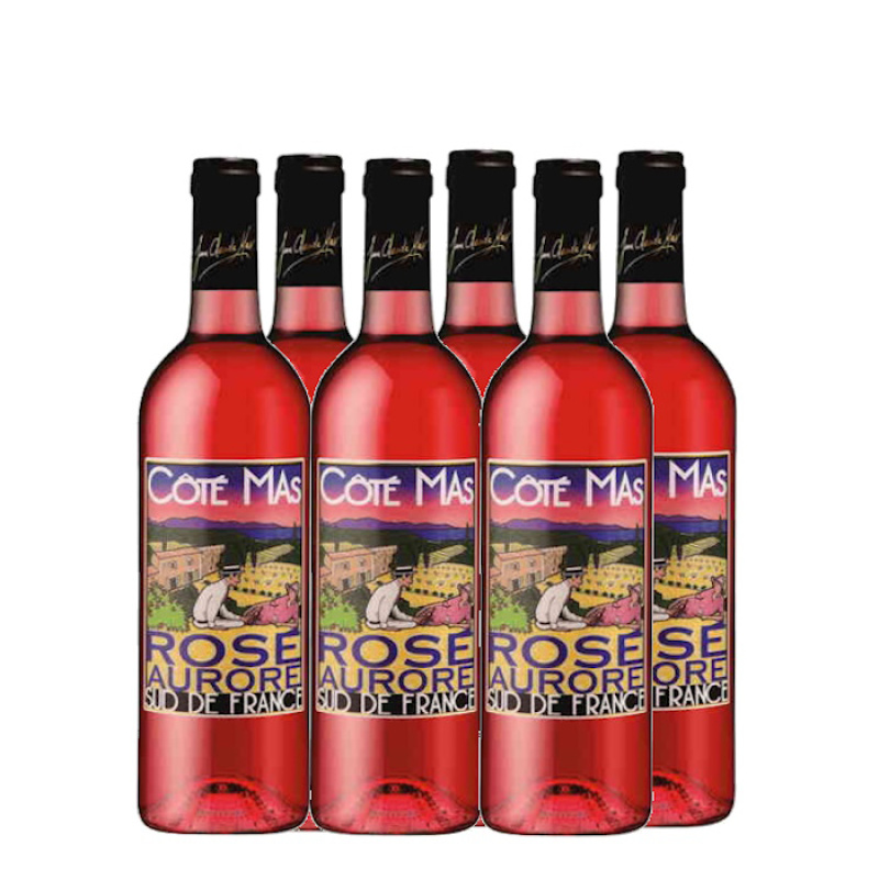 COTE MAS ROSE AURORE SUD DE FRANCE ROSE WINE 12.5%VOL 750ml 6pcs