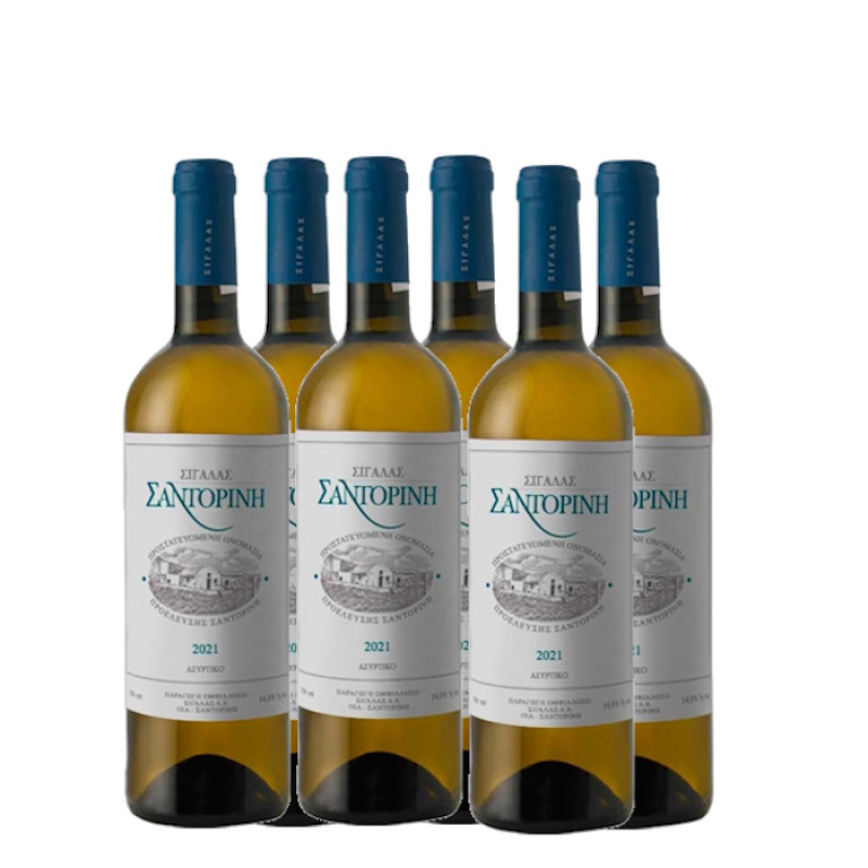 SIGALAS SANTORINI ASSYRTIKO 2021 WHITE WINE 14.5%VOL 750ml 6pcs