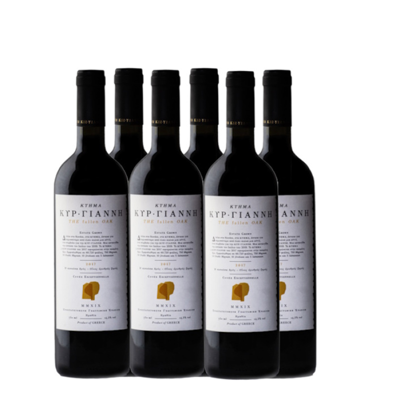 KYR YIANNI THE FALLEN OAK RED WINE 14.5%VOL 750ml 6pcs