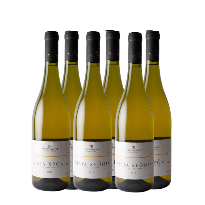 BARAFAKAS WINERY "THOUSANDS YEARS" CHARDONNAY WINE 13,1%VOL 750ml 6pcs