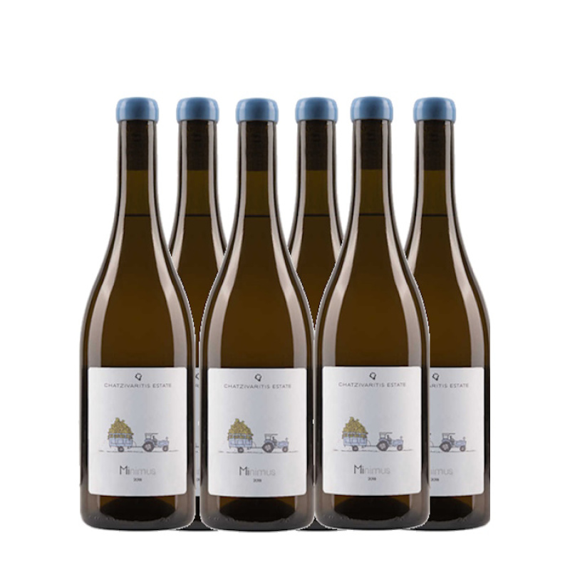 CHATZIVARITIS Minimus ORGANIC WHITE DRY WINE 13.5%VOL 750ml 6pcs